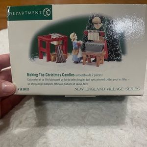 Department 56 - making the Christmas candles